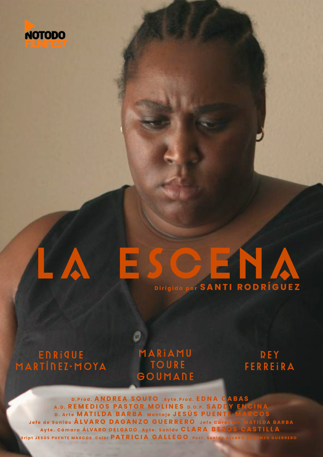 Póster del corto La Escena