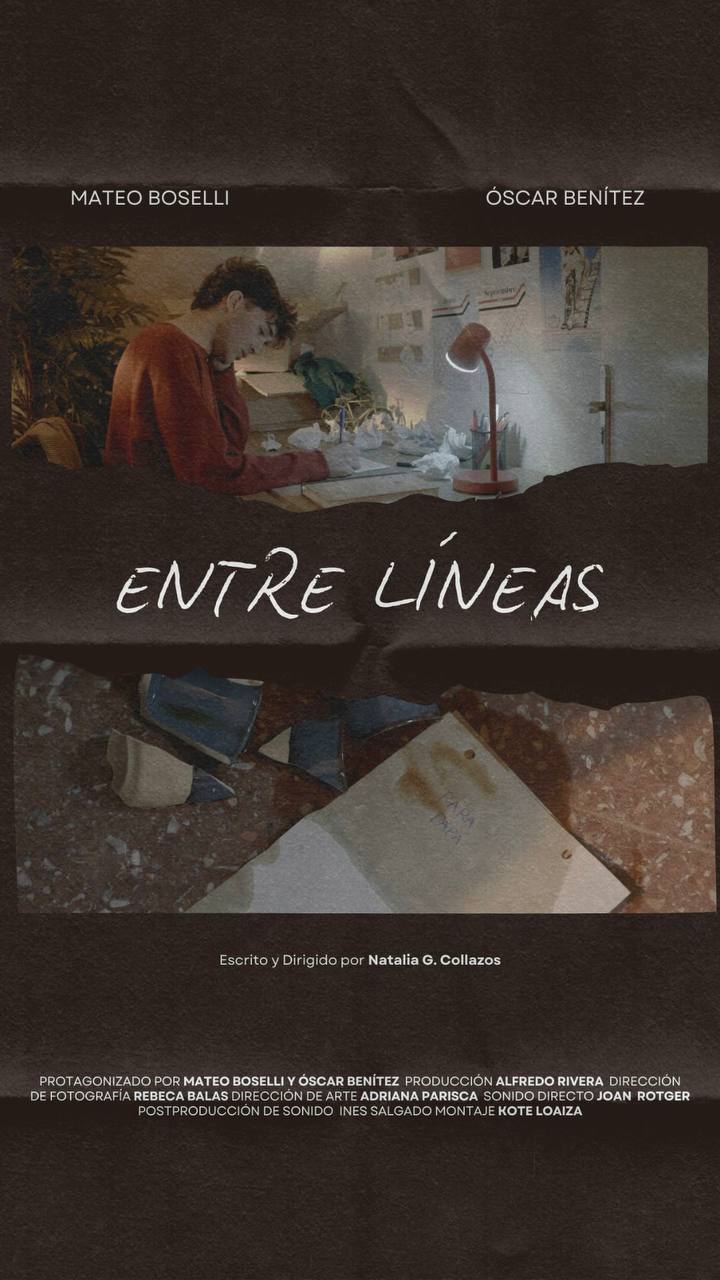 Póster del corto Entre Líneas