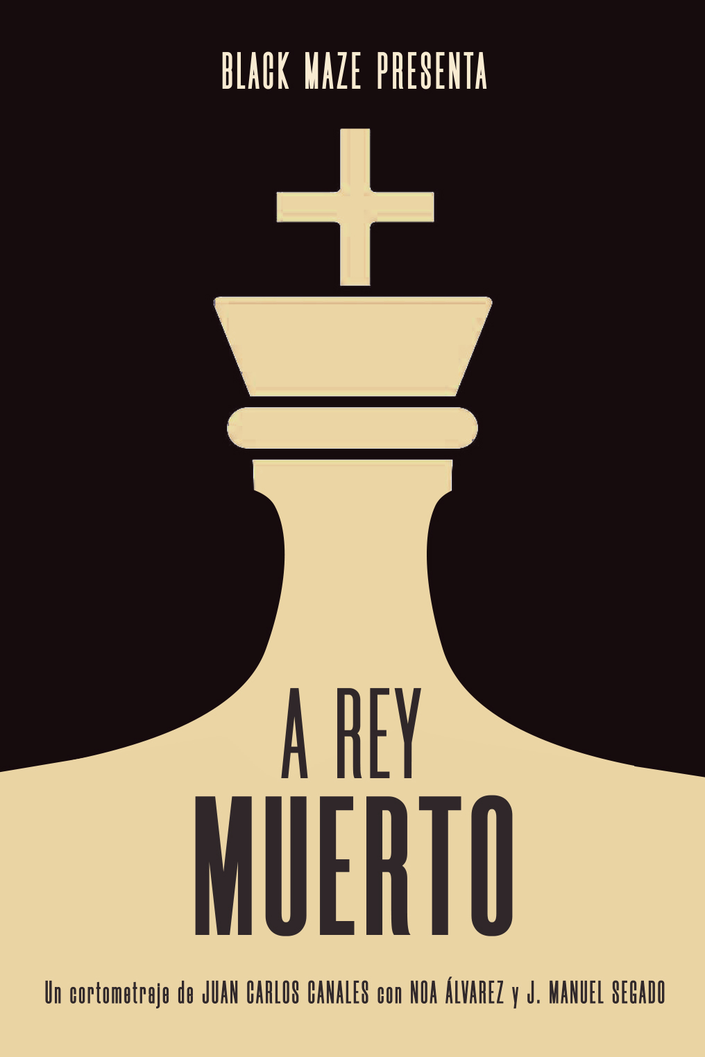 Póster del corto A REY MUERTO