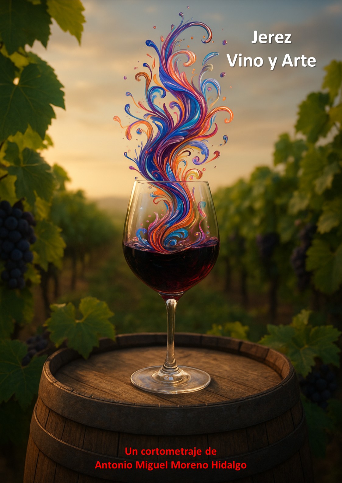 Póster del corto Jerez Vino y Arte