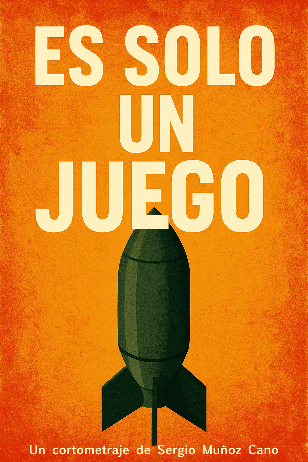 Póster del corto Solo es un juego