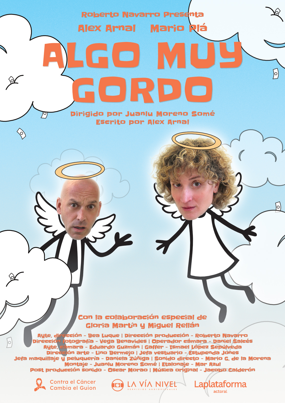 Póster del corto Algo muy gordo