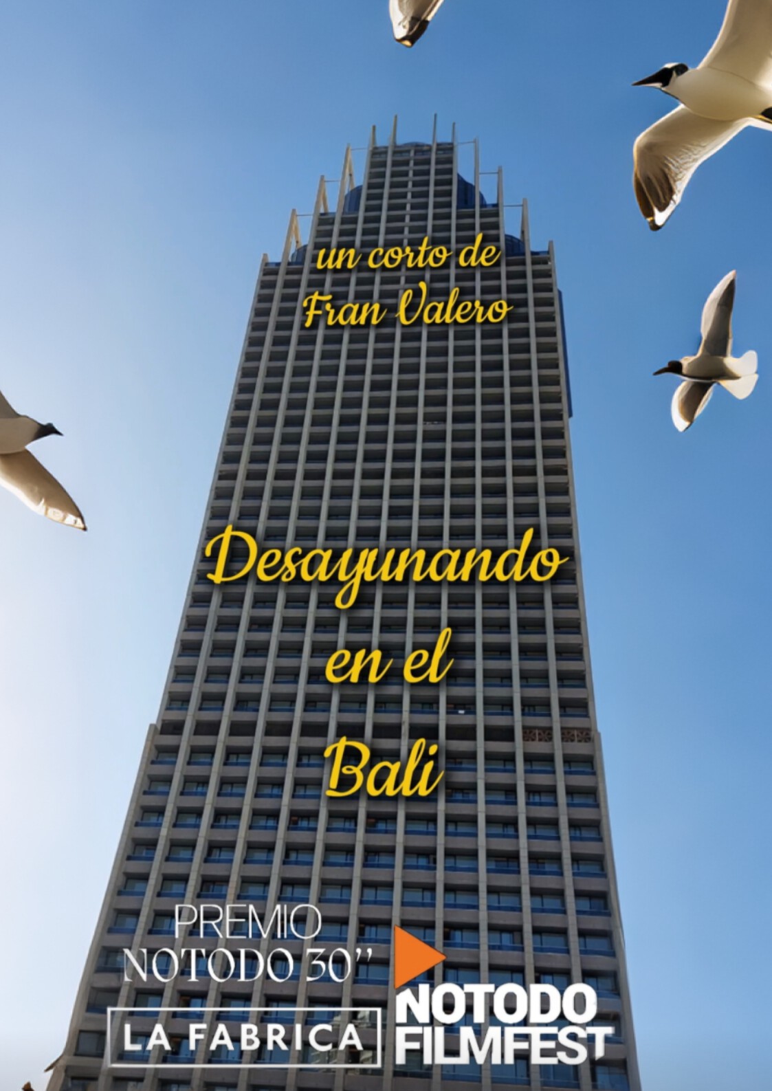 Póster del corto Desayunando en el Bali