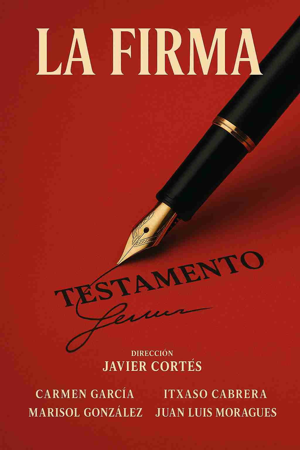 Póster del corto La firma.