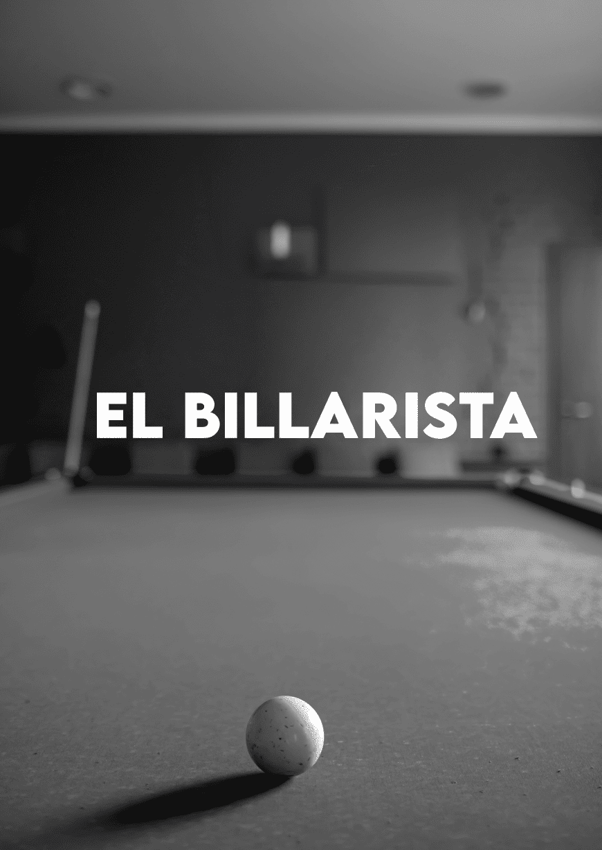 Póster del corto El billarista