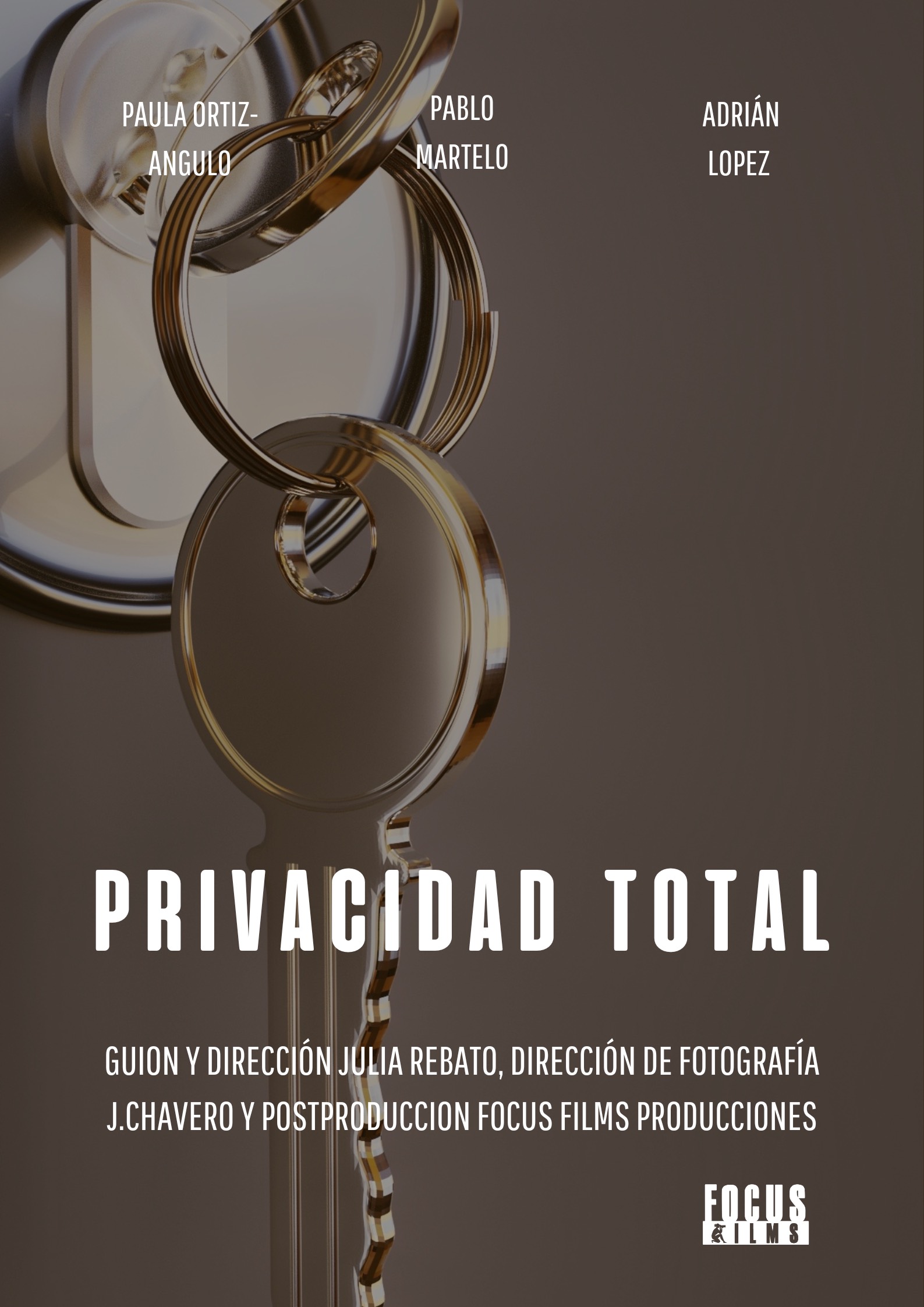 Póster del corto PRIVACIDAD TOTAL