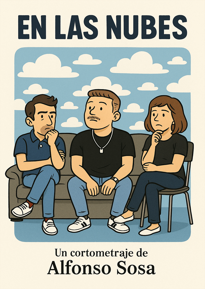 Póster del corto EN LAS NUBES