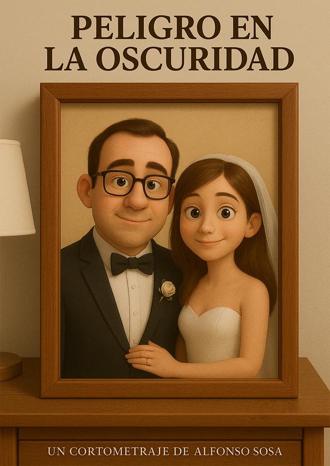 Póster del corto PELIGRO EN LA OSCURIDAD