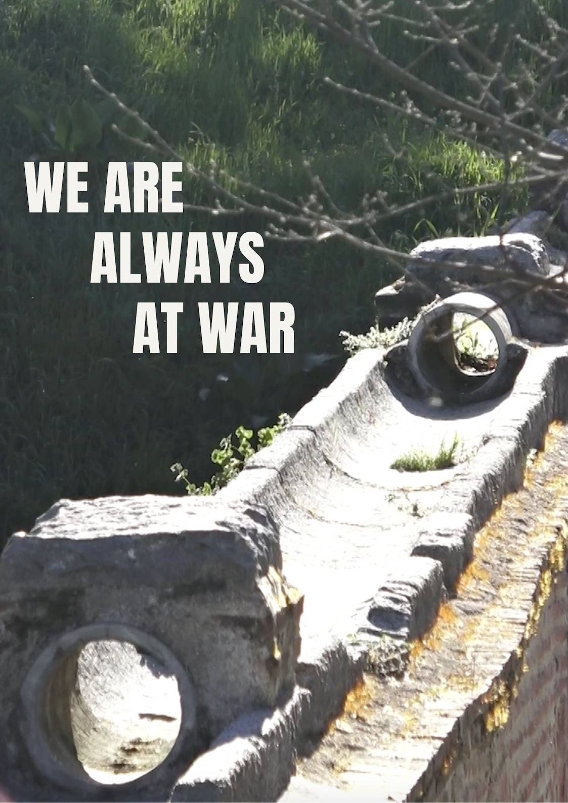 Póster del corto We are always at war (Siempre estamos en guerra)