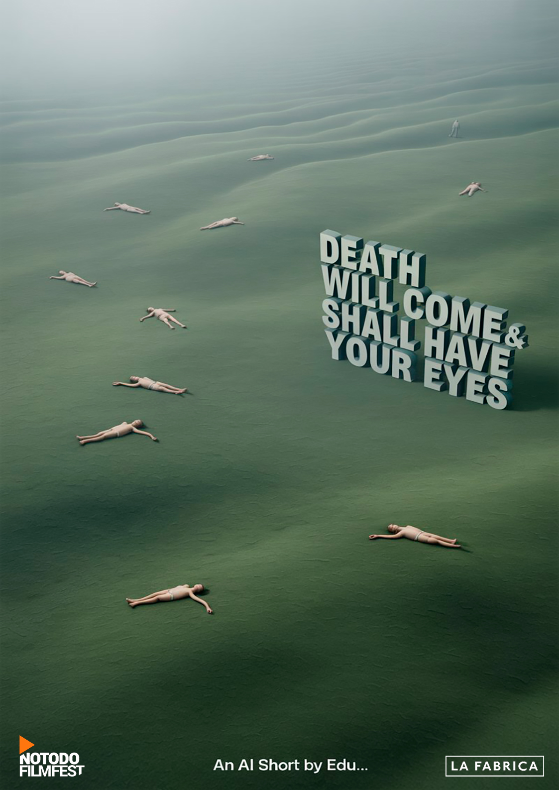 Póster del corto Death will come & shall have your eyes (Vendrá la muerte y tendrá tus ojos)