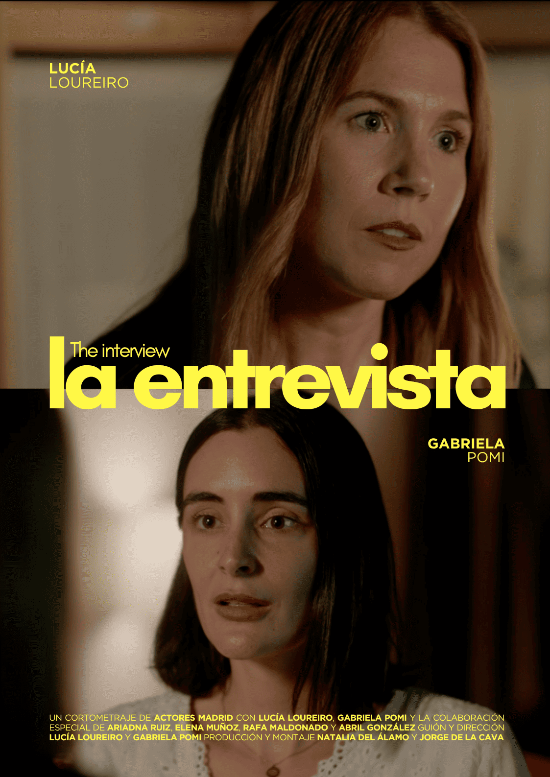 Póster del corto La Entrevista