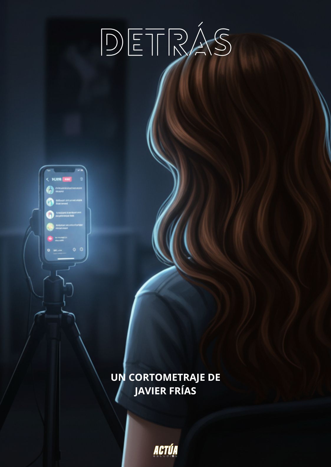 Póster del corto DETRÁS