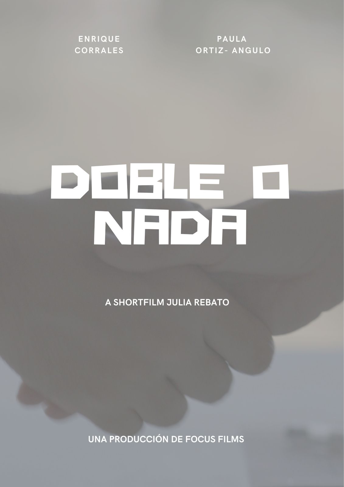 Póster del corto DOBLE O NADA