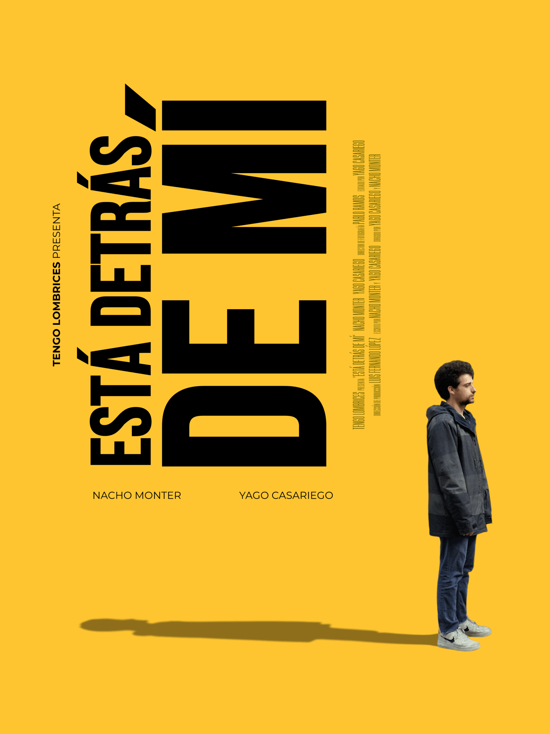 Póster del corto Está detrás de mí