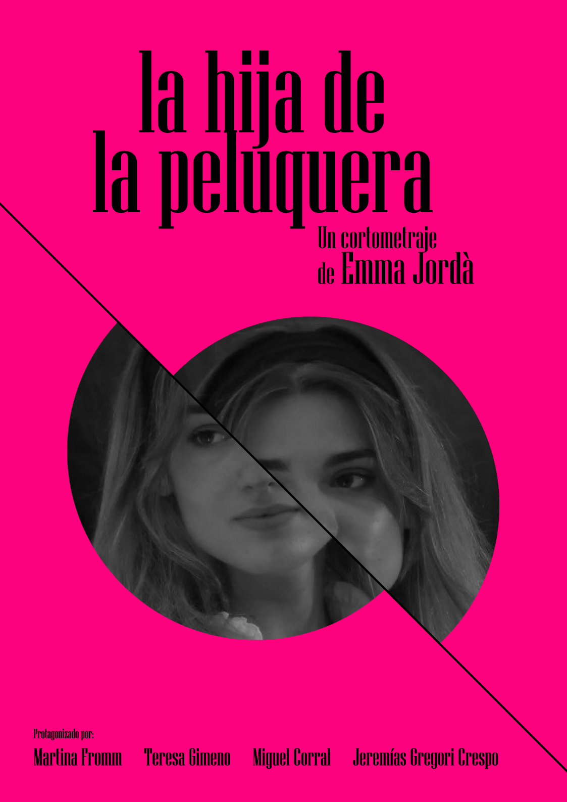 Póster del corto La hija de la peluquera