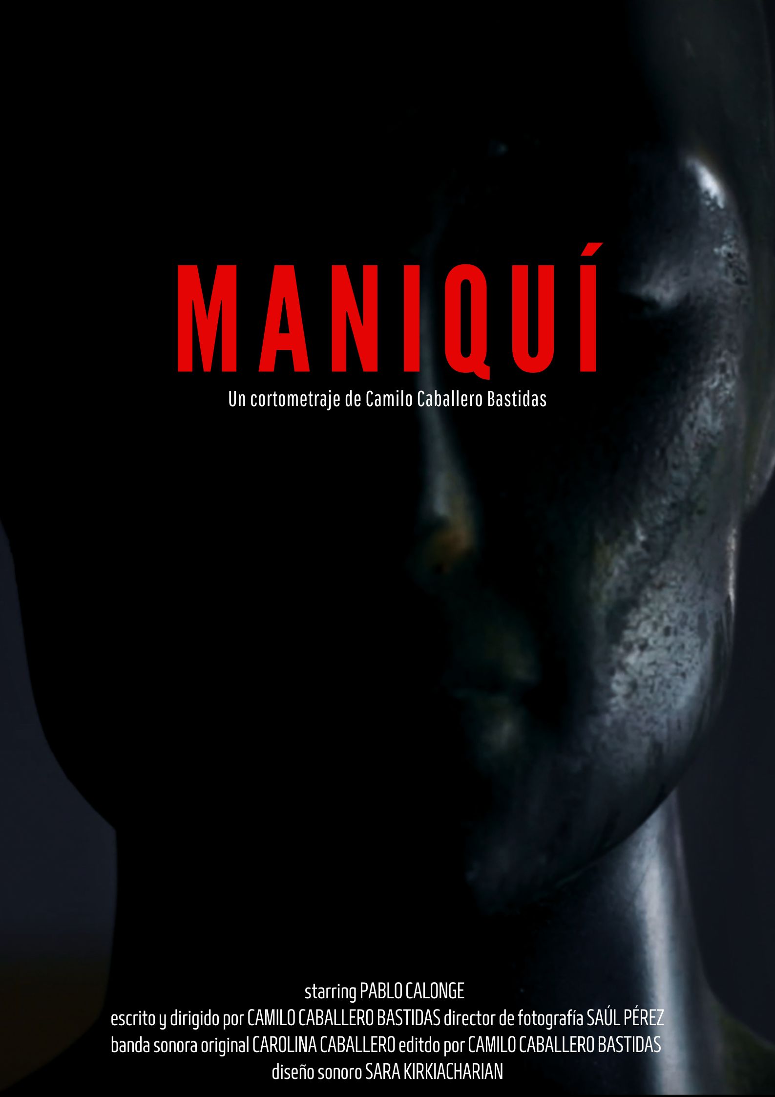 Póster del corto Maniquí