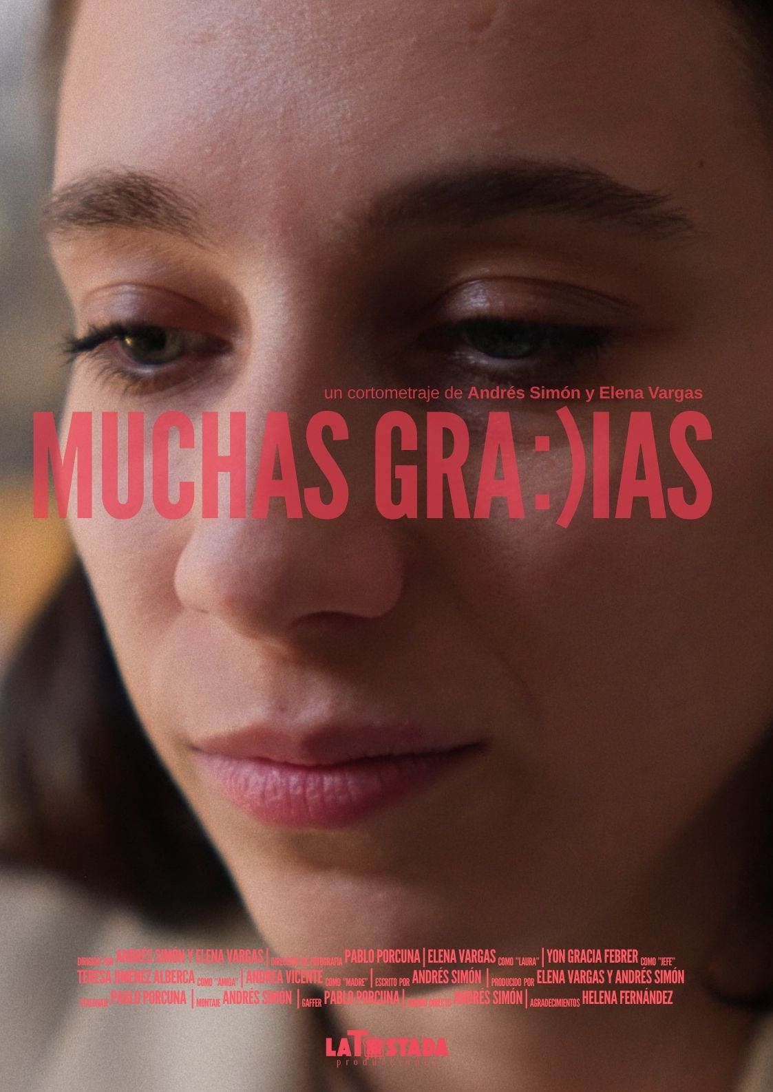 Póster del corto MUCHAS GRACIAS