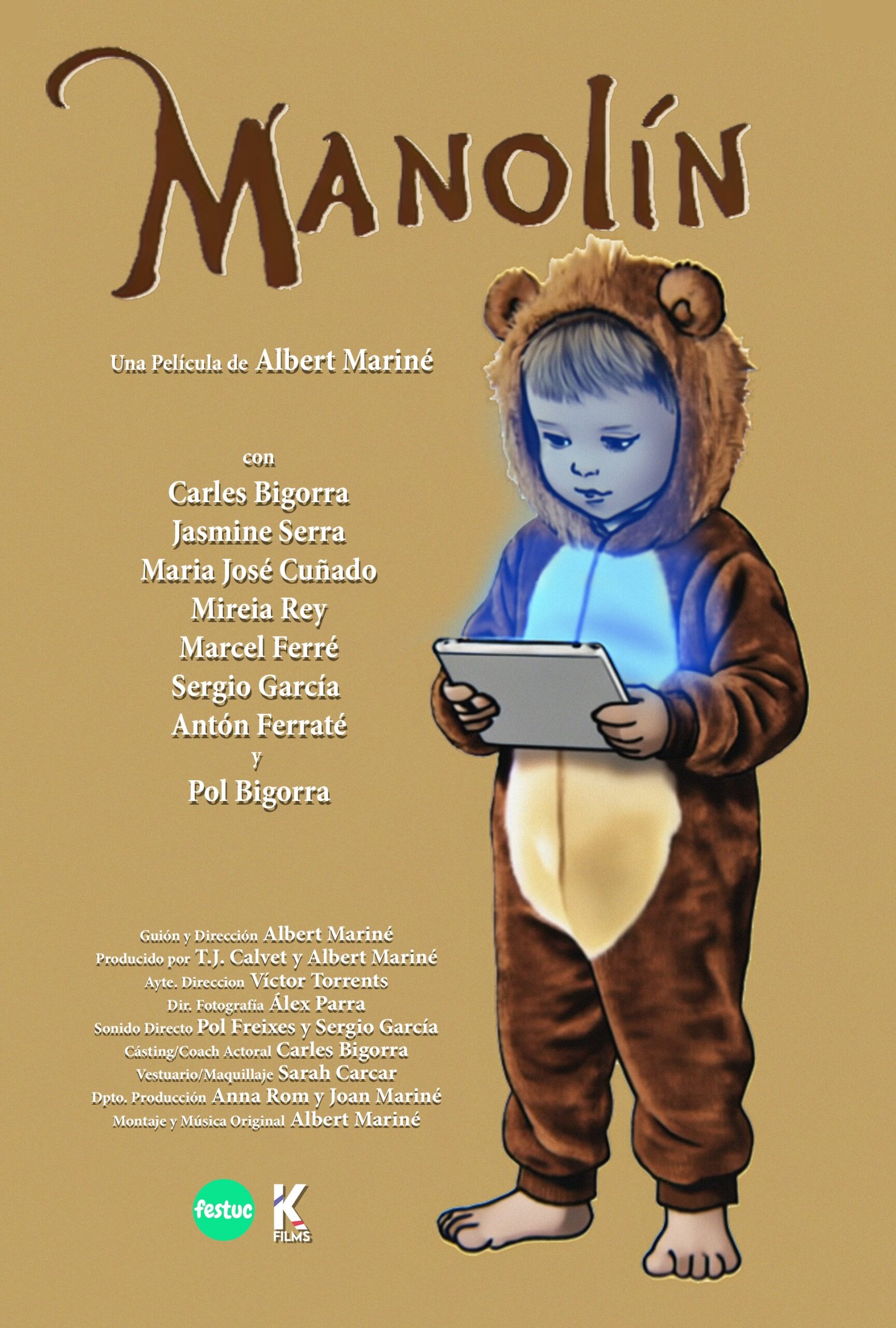 Póster del corto Manolín