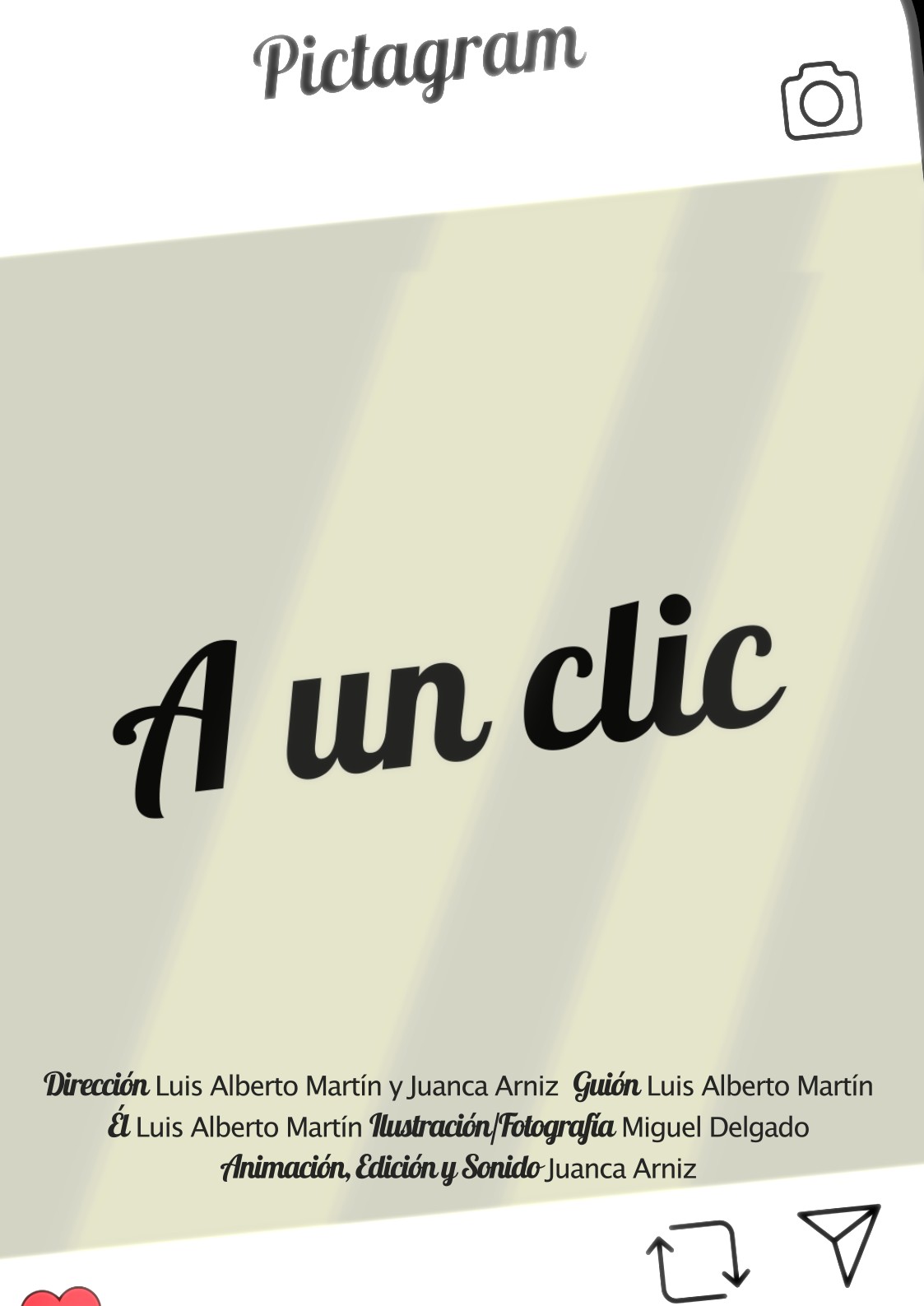 Póster del corto A un clic