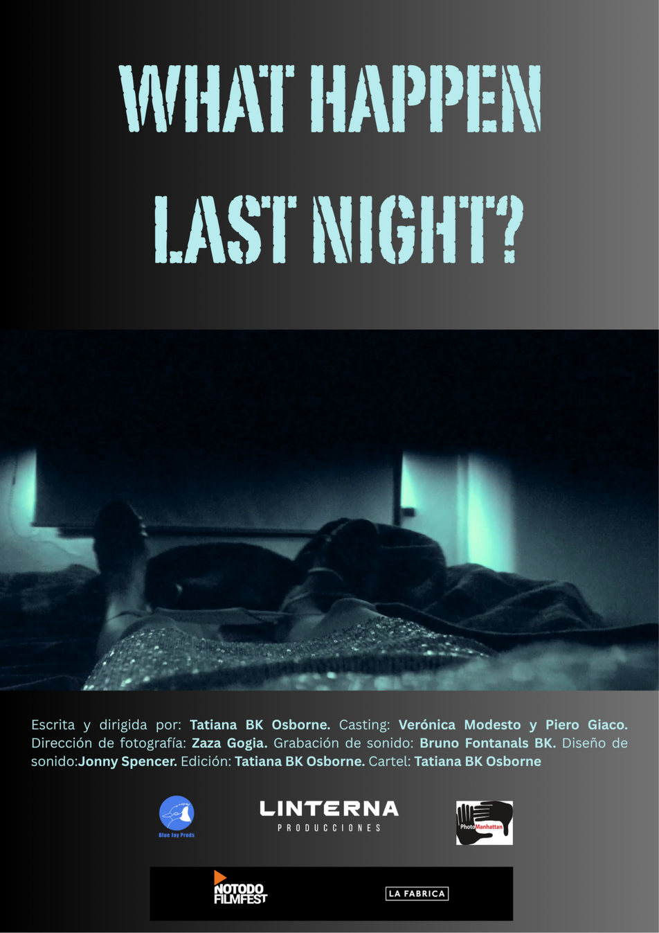 Póster del corto WHAT HAPPEN LAST NIGHT?