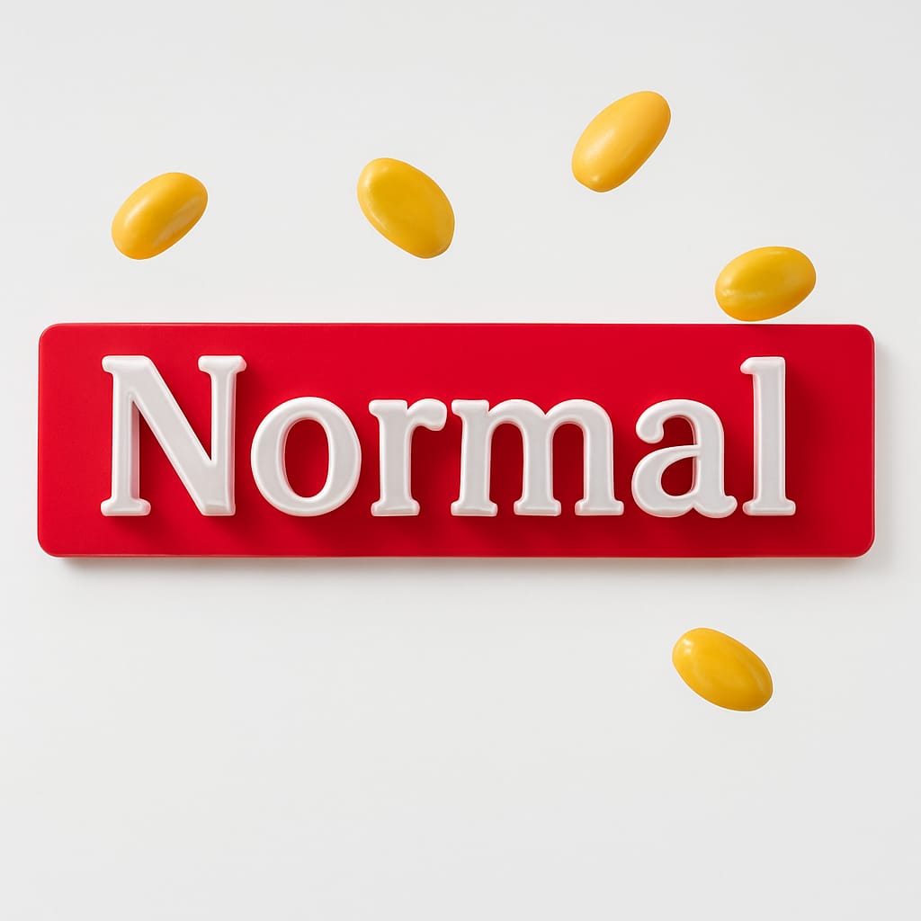 Póster del corto Normal