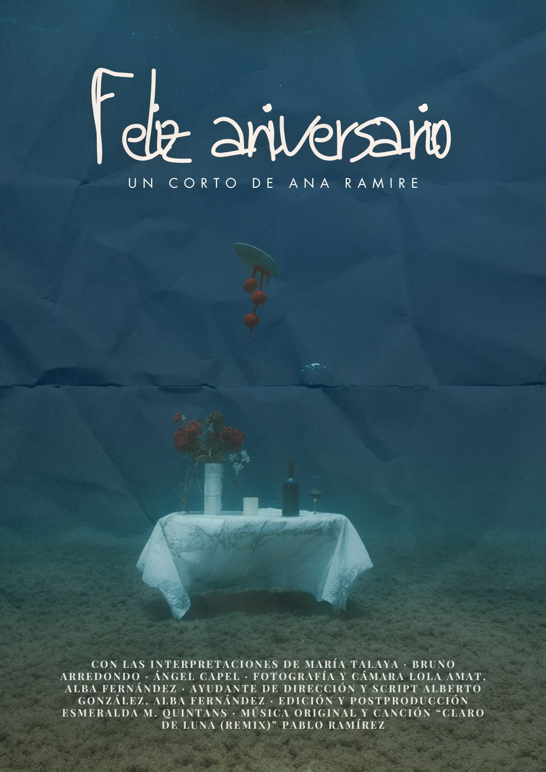 Póster del corto Feliz aniversario.