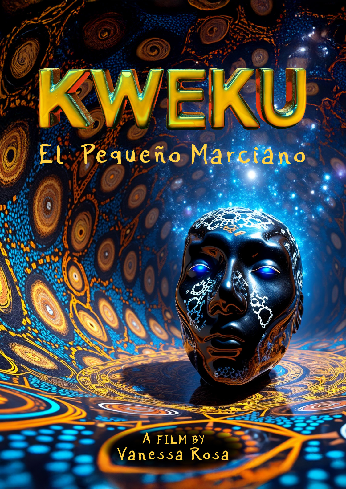 Póster del corto Kweku – El Pequeño Marciano