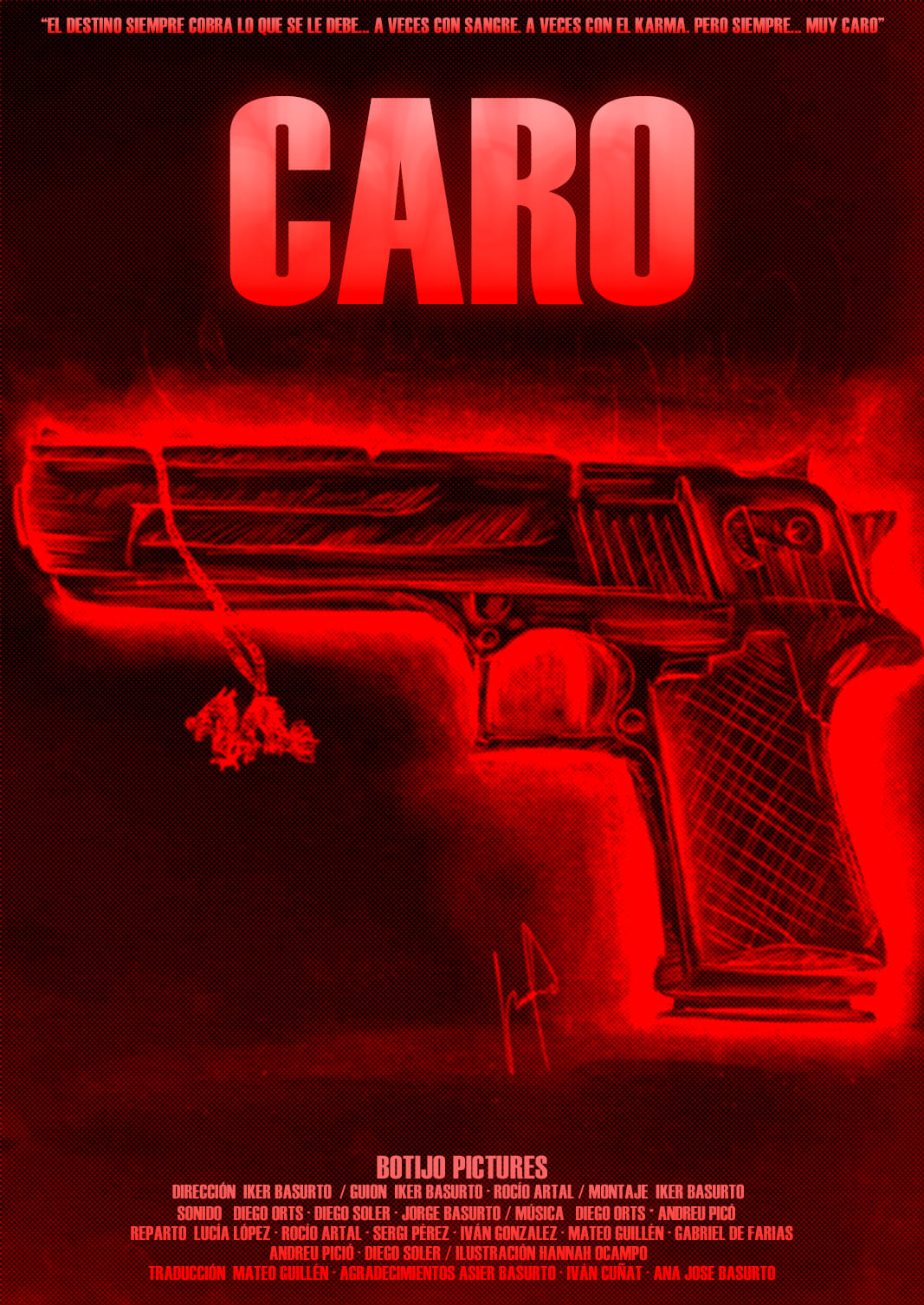 Póster del corto Caro