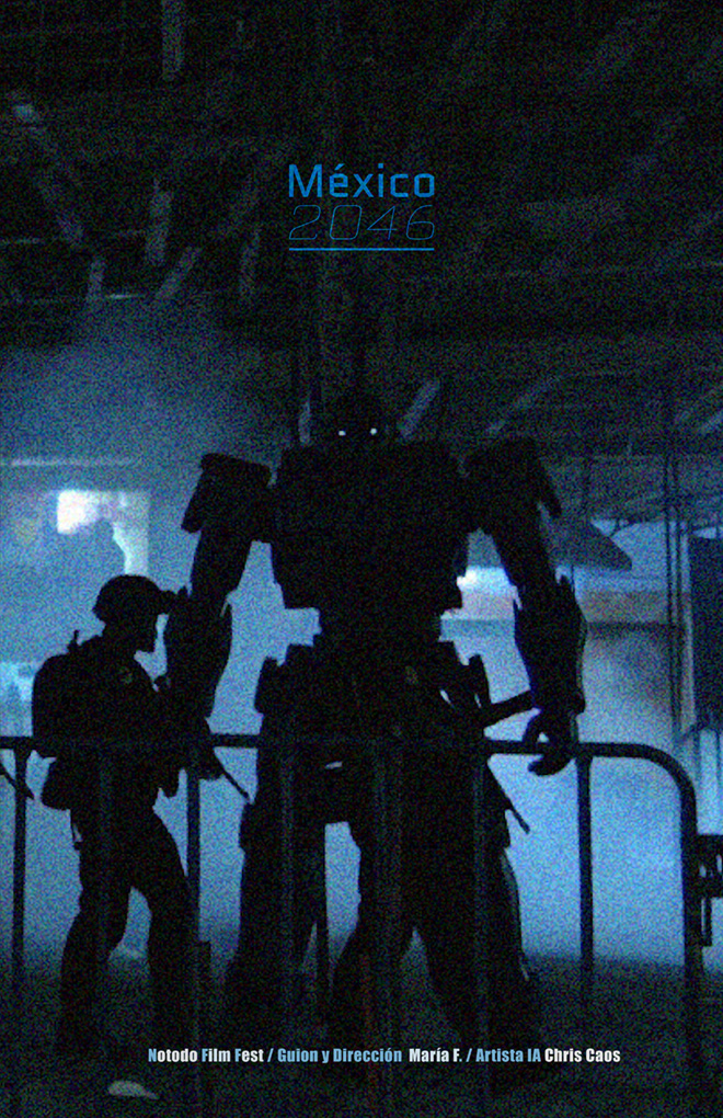 Póster del corto Ciudad de México 2046